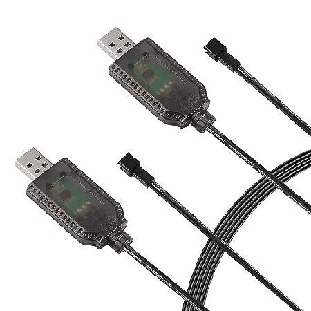 BXIZXD 2 Pack 3.7V USB Charger Cable with SM-2P Pl...
