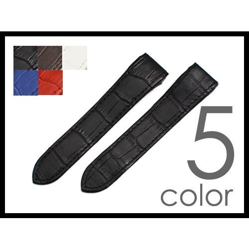 「カルティエ(Cartier)向け」輸入王オリジナル サントス100 用 ベルト 社外品 型押しクロ...