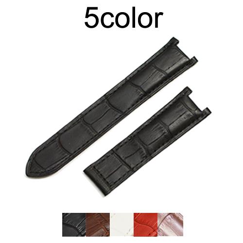 「カルティエ(Cartier)向け」輸入王オリジナル パシャ Dバックル用 ベルト 社外品 型押しク...