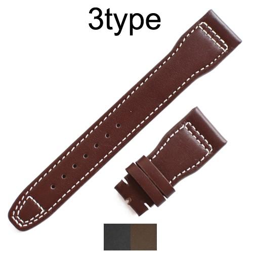 「 IWC 向け」 輸入王オリジナル ベルト パイロットウォッチ Dバックル用 牛革 カーフ 社外品...