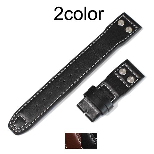 「 IWC 向け」 輸入王オリジナル ベルト パイロットウォッチ Dバックル用 牛革 カーフ スタッ...