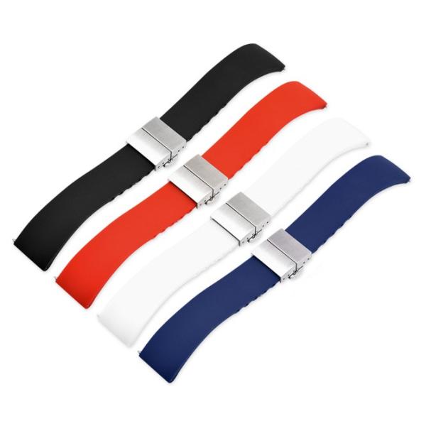 「タグホイヤー(TAGHEUER)向け」輸入王オリジナル ラバー ベルト パターン4 社外品 カレラ...