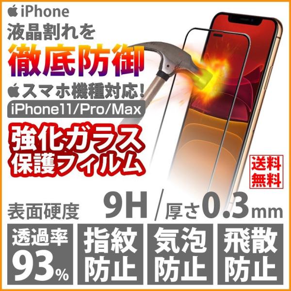 iPhone11 Pro Max 強化ガラス保護フィルム アイフォン11 Pro Max 液晶保護フ...