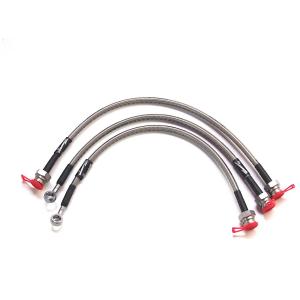 50mmロング ステン メッシュ ブレーキ ホース セット ジムニー JA11