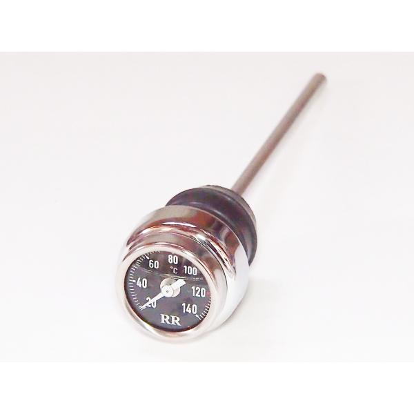 RR社 油温計/オイルテンプメーター ハーレー　XL FLT 黒/044