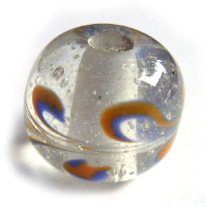 とんぼ玉 トンボ玉 約13mm〜14.5mm 2個(2粒) ビーズ ガラス