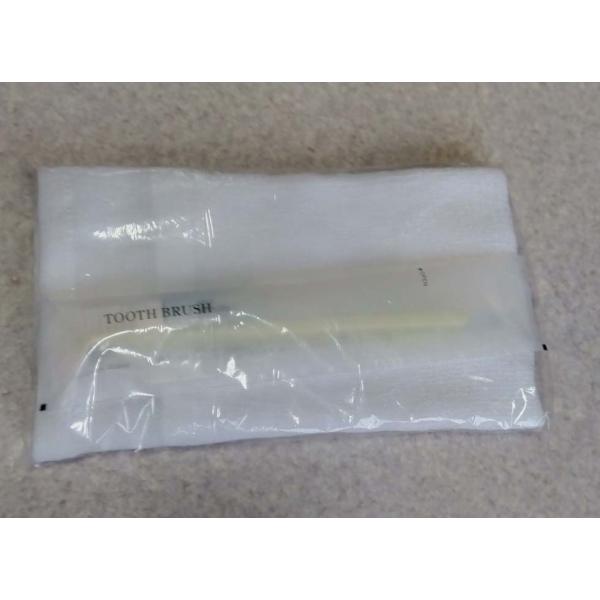 （送料無料）タオル100匁白歯ブラシ入り（旅館、ホテル客室用白タオルハブラシ入りポリ袋入り）（300...