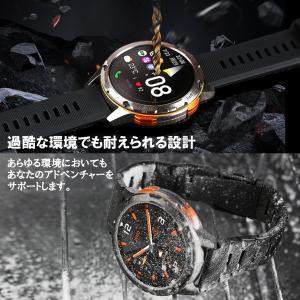 スマートウォッチ 通話機能 軍用規格 血中酸素...の詳細画像3