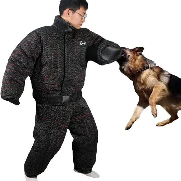 訓練犬の防護服、犬の訓練バイトスーツ、大型ボディ保護警察犬の訓練バイトスーツジャケット、羊飼いの犬の...