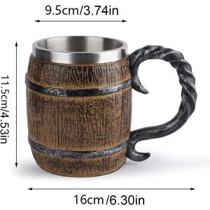 バイキングマグ - 男性用 450 ml ステ...の詳細画像3