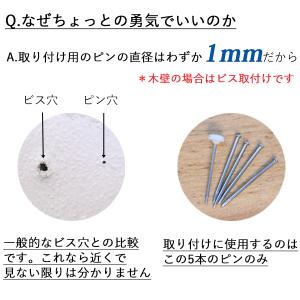 壁掛け フック 賃貸 おしゃれ 石膏ボード ピ...の詳細画像3