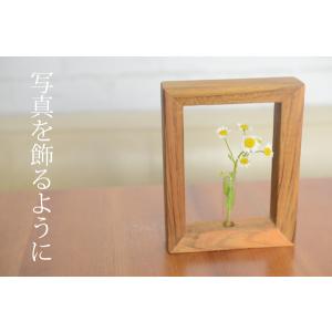 木製 花瓶 一輪挿し 壁掛け おしゃれ フラワ...の詳細画像2