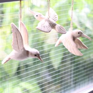 ELEMENTS 置き物 オブジェ 鳥 木製 木彫り カモメ 動物 ディスプレイ