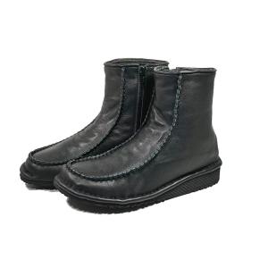 ショートブーツ 足が疲れない レディース 厚底 ぺたんこ