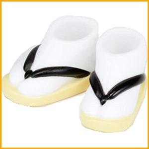 オビツドール 11cmボディ用 足袋草履 黒/白木