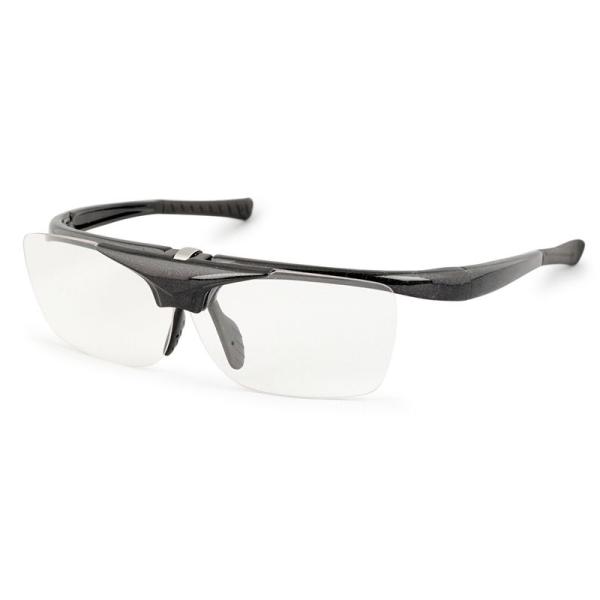 デューク 老眼鏡 跳ね上げ +2.5 度数 ハネアゲハイパー ブラック DR-008-1+2.50