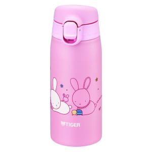 タイガー 水筒 350ml かめいち堂 マグ ステンレスボトル ワンタッチ 軽量 ウサギ MCT-A035P｜yuritosora