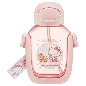 スケーター 水筒 ストロー付き 530ml ハローキティ ストロー水筒 ワンプッシュ 子供用 女の子 PDSH6DX-A｜yuritosora