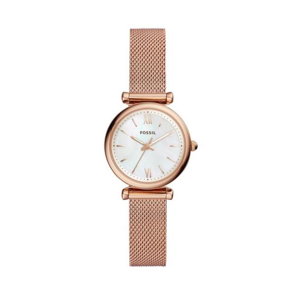 Fossil Women&apos;s Carlie Mini ES4433 Rose-Gold Stainl...