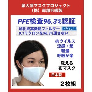 マスク 軽い 美肌 高機能 スポーツ洗える 呼吸が楽 立体 大判 日本製 3D 抗ウイルス PFEマスク 0.1ミクロン_ 涼感 泉大津 感染症対策 在庫あり 当日発送