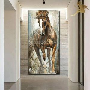 並行輸入品】 ZXHYWYM 2ピース 馬 ウォールアート 白い馬の絵 茶色の馬