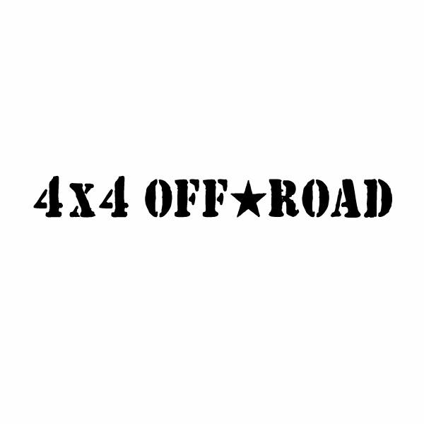 【4x4 OFF-ROAD 057（ht腐食調） カッティングステッカー 大判Lサイズ 2枚組 幅約...