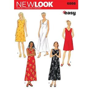 New Look Sewing Pattern 6866 Misses Dresses, Size A  by Simplicity Creative Group Inc - Patterns