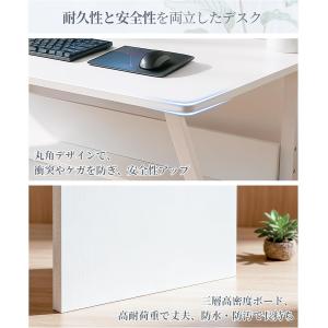 パソコンデスク 幅100cm 奥行60cm 収...の詳細画像4