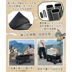 キャリーワゴン ミニキャリーカート 容量70L...の詳細画像2