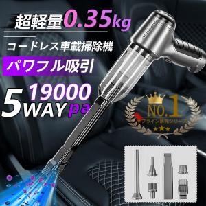 ハンディークリーナー 掃除機 車 強力 19000pa 4000mAh コードレス 電動 ブロワー USB 充電式 車用 吸引 エアダスター ハイパワー 軽量 小型 コンパク 2024