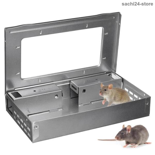 ネズミ捕り ネズミ捕獲器 ねずみ捕獲カゴ ねずみとり 動物用捕獲器 ネズミ 駆除 無毒無害 繰り返し...