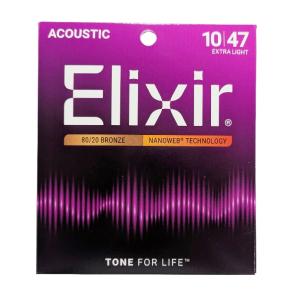 Elixir/エリクサー アコースティックギター弦 #11002 NANOWEB