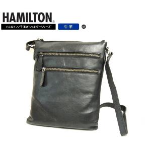 HAMILTON 牛革ショルダーバッグ B5 22cm 16395-01 黒 ...｜yusyo-shopping