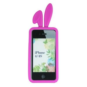 TMY iPhone4/4S用カバー カラーコレクション ロップイヤー パープル CV-02PP .｜yusyo-shopping