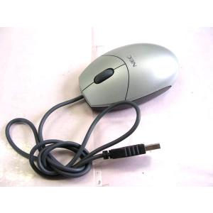 (中古)NEC純正 USB光学式マウス M-UAE55 シルバー .