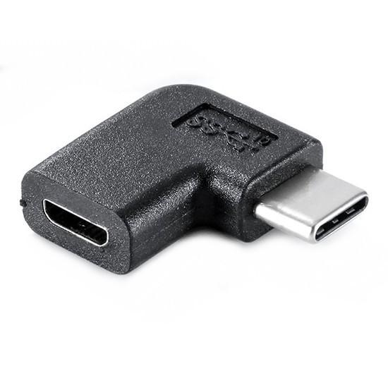 90度 Type-C to Micro USB L字型変換アダプター USB-C オス to Mic...