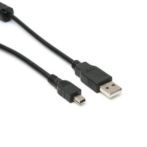 タイプAオス- ミニタイプBオス USB2.0ケーブル 《1.5m》 《ブラック》 A to miniB ミニB .｜yusyo-shopping