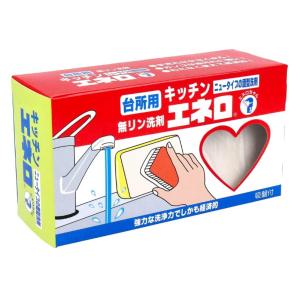 カミナガ販売 キッチンエネロ 台所用 無リン洗剤 350g 固形洗剤 吸盤付 ._