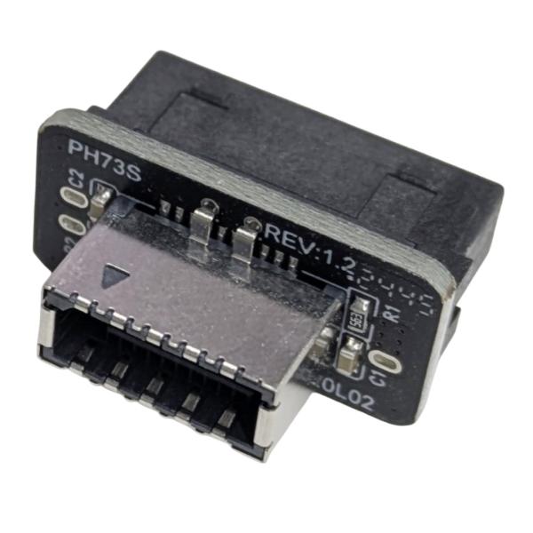 【並行輸入品】USB3.0 19pin Type-E 変換アダプター Type-A信号をType-C...