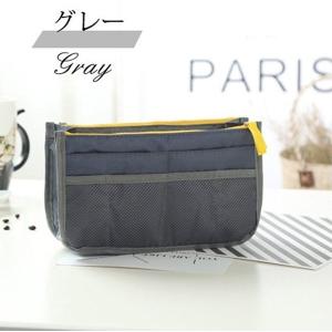 【並行輸入品】バッグインバッグ/バックインバック 《グレー》 収納 カバン かばん インナーバッグ トートバッグ レディース メンズ .