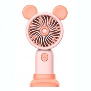 うさぎ型 USB扇風機 手持ち扇風機《ピンク》 携帯扇風機 ハンディファン ミニ 小型 充電式 持ち運び .｜yusyo-shopping