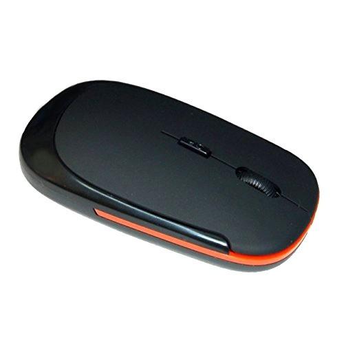 マウス 超薄型 軽量 ワイヤレスマウス 《ブラック》 BK USB 光学式 3ボタン 2.4G コン...
