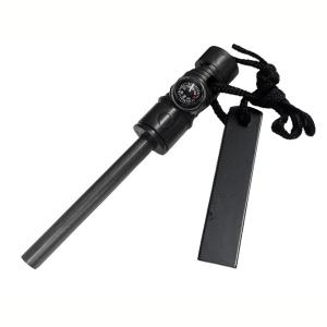 ファイヤースターター 火打ち石 方位磁石付き 6.3cm キャンプ