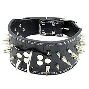 並行輸入品】犬用 スタッズ首輪 《ブラック》 Sサイズ トゲ スパイク