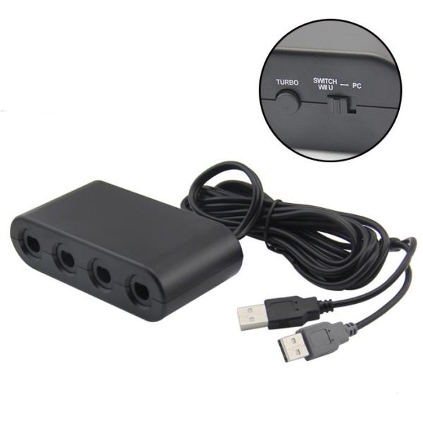 【並行輸入品】GCコントローラー 接続タップ Switch/WiiU/PC用 ゲームキューブ コント...