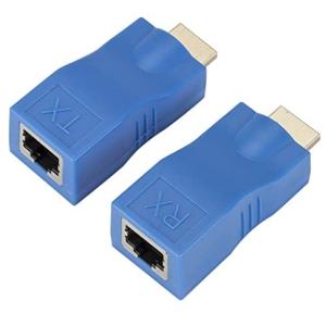 HDMI LAN 変換 HDMIエクステンダー RJ45 アダプタ 30Mまで 延長 4K 1080P  .