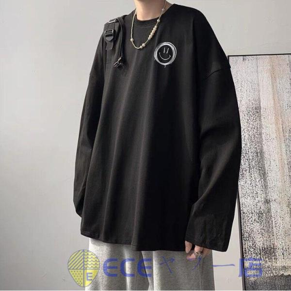 Ｔシャツ メンズ おしゃれ 秋服 長袖 40代 50代 ｔシャツ 大きいサイズ スウェット ホワイト...