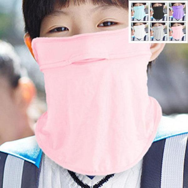 UPF値 50+ 1点 2点セット キッズフェイスカバー 子供 ネックカバー 冷感 首焼け防止 UV...