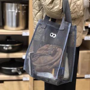 メッシュ メッシュ スイミングバッグ 手提げ ...の詳細画像2