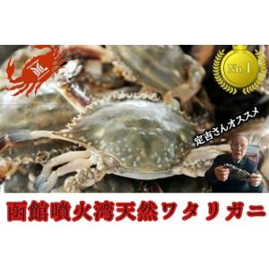 函館 噴火湾産 ワタリガニ メス内子入り 2kg わたりがに 渡り蟹 ガザミ